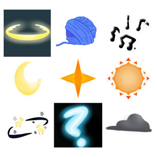 A set of assets, created for a game, intended mostly to be used for ability and status effects. April-May 2025.