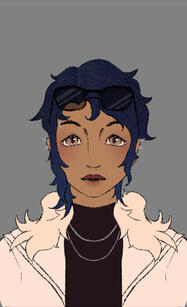 A reference portrait for an original character, Simon. November 2025.