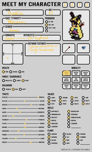 A character profile for an original character, Aurelia. February 2025.